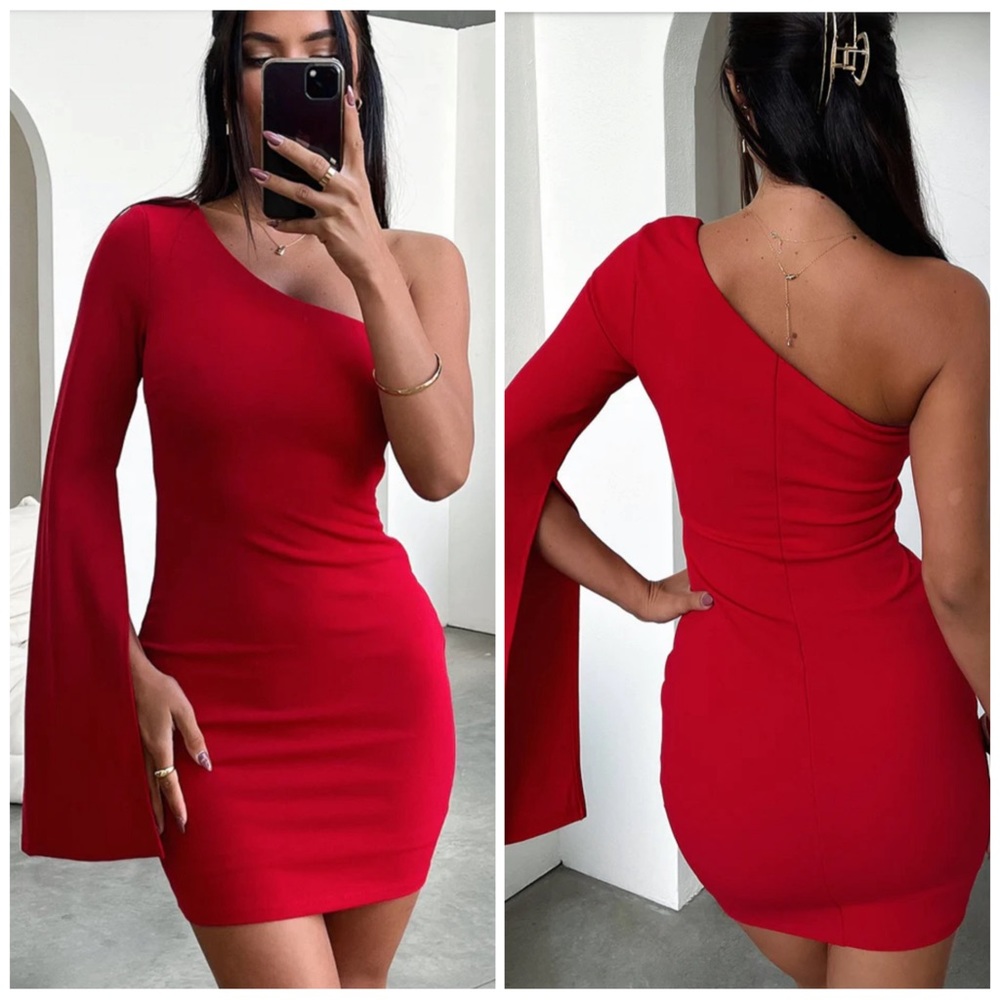 That’s So Fetch One Shoulder Cologne Mini Dress US Size 4